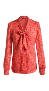 Seidige Schluppenbluse