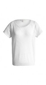 Seidiger Kurzarm-Pulli