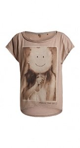 Seidiges Print-Shirt