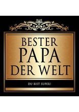 Sektflaschen Etikett Bester Papa