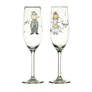 Sektgläser just married, 2 St.