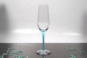 Sektkelch Newpastell blau