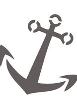 Selbstklebe Schablone - Anker