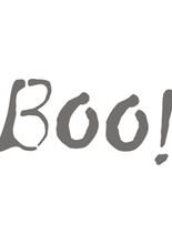 Selbstklebe Schablone - Boo!