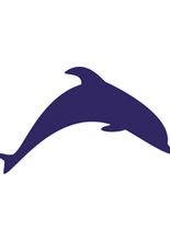 Selbstklebe Schablone - Delphin