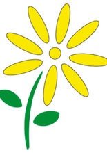 Selbstklebe Schablone - Gänseblümchen