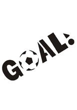 Selbstklebe Schablone - Goal