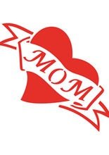 Selbstklebe Schablone - Mom