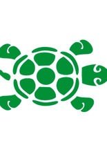 Selbstklebe Schablone - Schildkröte