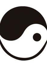 Selbstklebe Schablone - Yin-Yang