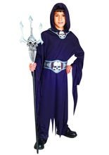 Sensenmann Halloween-Kinderkostüm schwar