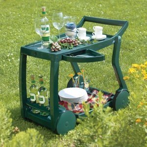 Servierwagen Galileo grün