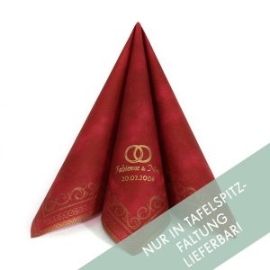 Serviette Adagio, bordeaux, personalisie