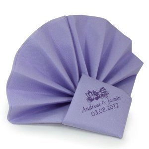 Serviette Airlaid Dinner, flieder, perso