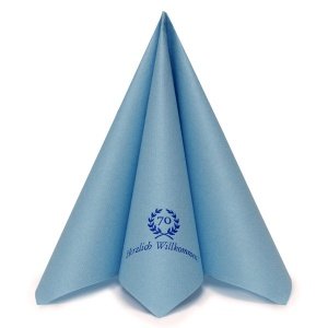 Serviette Airlaid Dinner, hellblau, pers