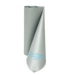 Serviette Airlaid Dinner, silber, person