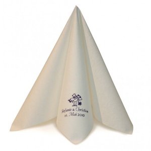 Serviette Airlaid Dinner, weiß, personal