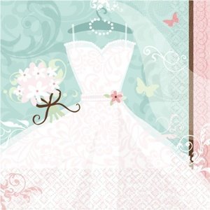 Serviette Brautkleid