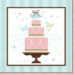 Serviette Hochzeitstorte