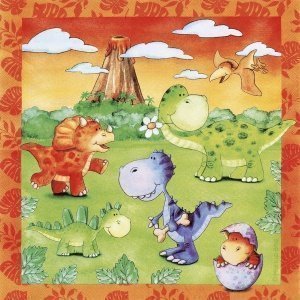 Servietten "Dinosaurier"