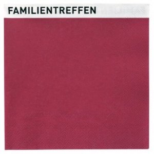 Servietten Ein Wort Familientreffen