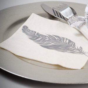 Servietten Feder, 20 St.
