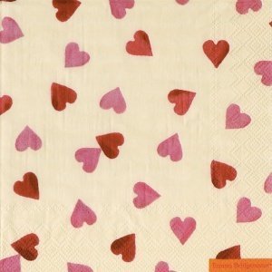 Servietten "Hearts", Emma Bridgewater