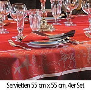 Servietten Santa Claus 4er-Set, 55 x 55 