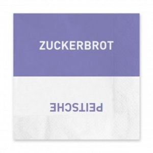 Servietten Zuckerbrot lila