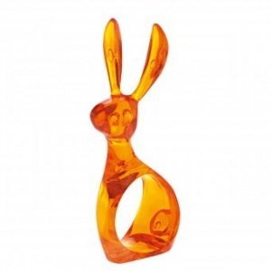 Serviettenring Hazel transparent orange