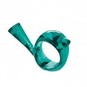 Serviettenring Pi:p transparent lagune