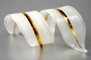 Serviettenring mit Goldauflage 8cm