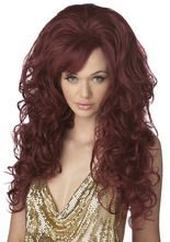 Sexy Bombshell Perücke burgund
