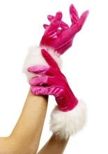 Sexy Santa Handschuhe pink