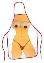 Sexy Schürze nackte Frau mit Brüsten