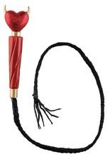 Sexy Teufelinnen Peitsche schwarz-rot