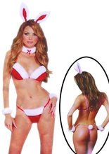 Sexy Weihnachtsbikini mit Hasenohren