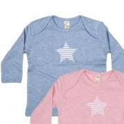 sense organics - Schlupfhemd Stern blau,