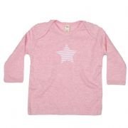 sense organics - Schlupfhemd Stern rosa,