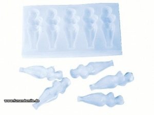 sexy Eiswürfel - nackte Frau