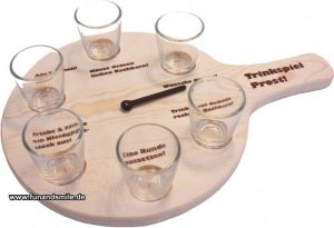 sexy Schnapsroulette Trinkspiel aus Holz