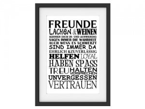 Shabby Druck Kunstdruck FREUNDE