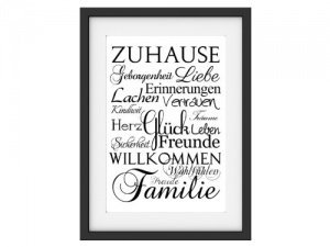 Shabby Druck Kunstdruck ZUHAUSE