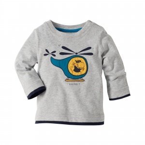 Shirt langarm  067 metal grey