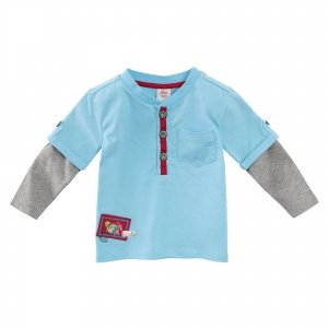 Shirt langarm 6204 light turqu