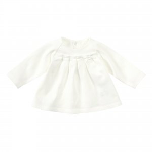 Shirt langarm basic weiß