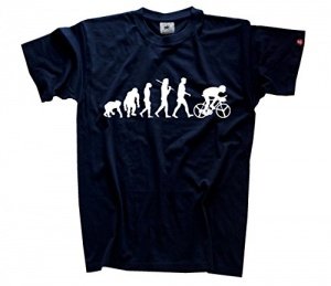 Shirtzshop Erwachsene T-Shirt Original Radfahrer Cycler Evolution