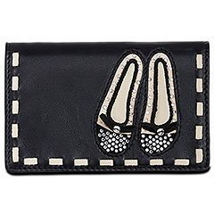 Shoe Nude Black Flap Kartenhalter