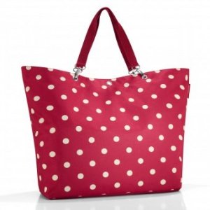 Shopper XL ruby dots