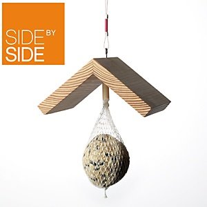 Side by Side Vogel-Dach und Futter-Hänge